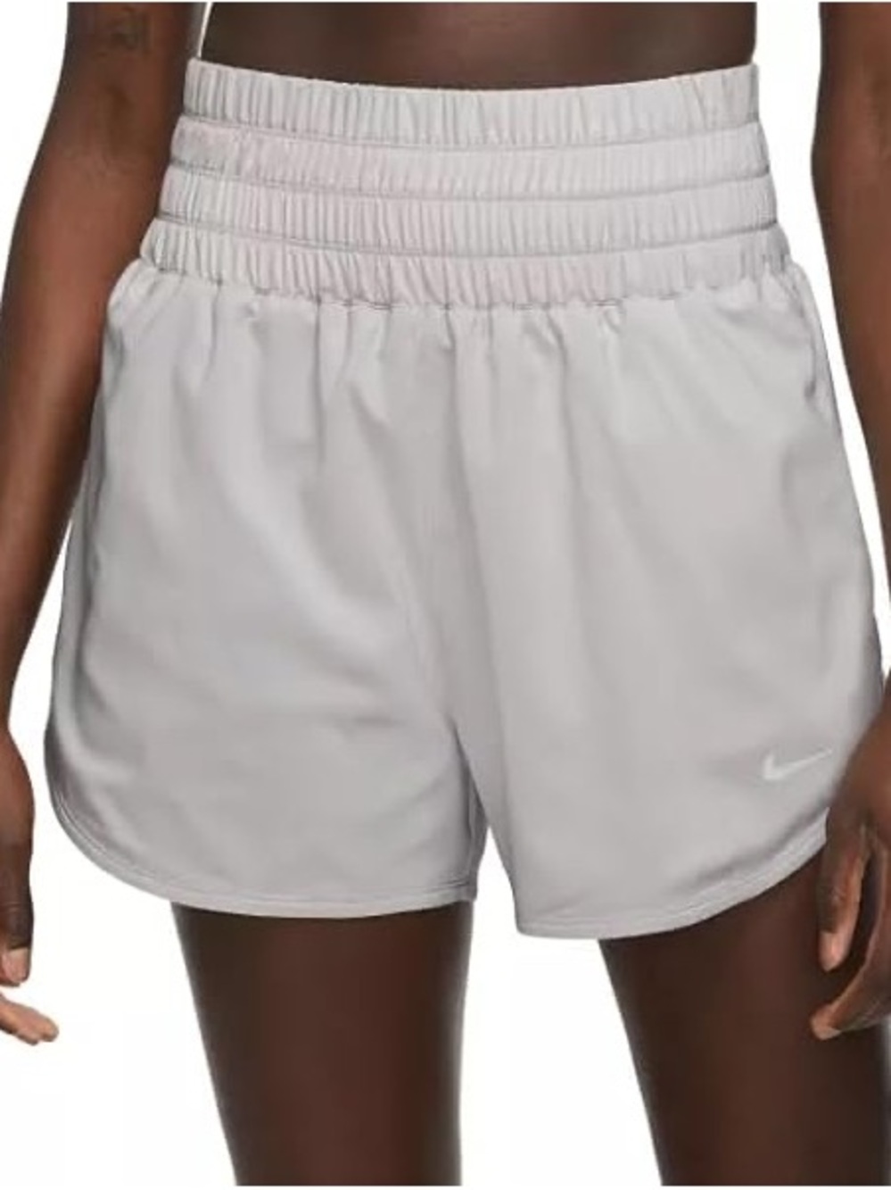 Nike Dri-Fit Women's Training Athletic Shorts - Light Gray